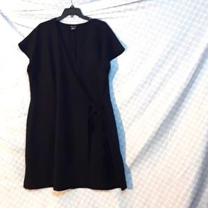 City chic black wrap dress sz 22